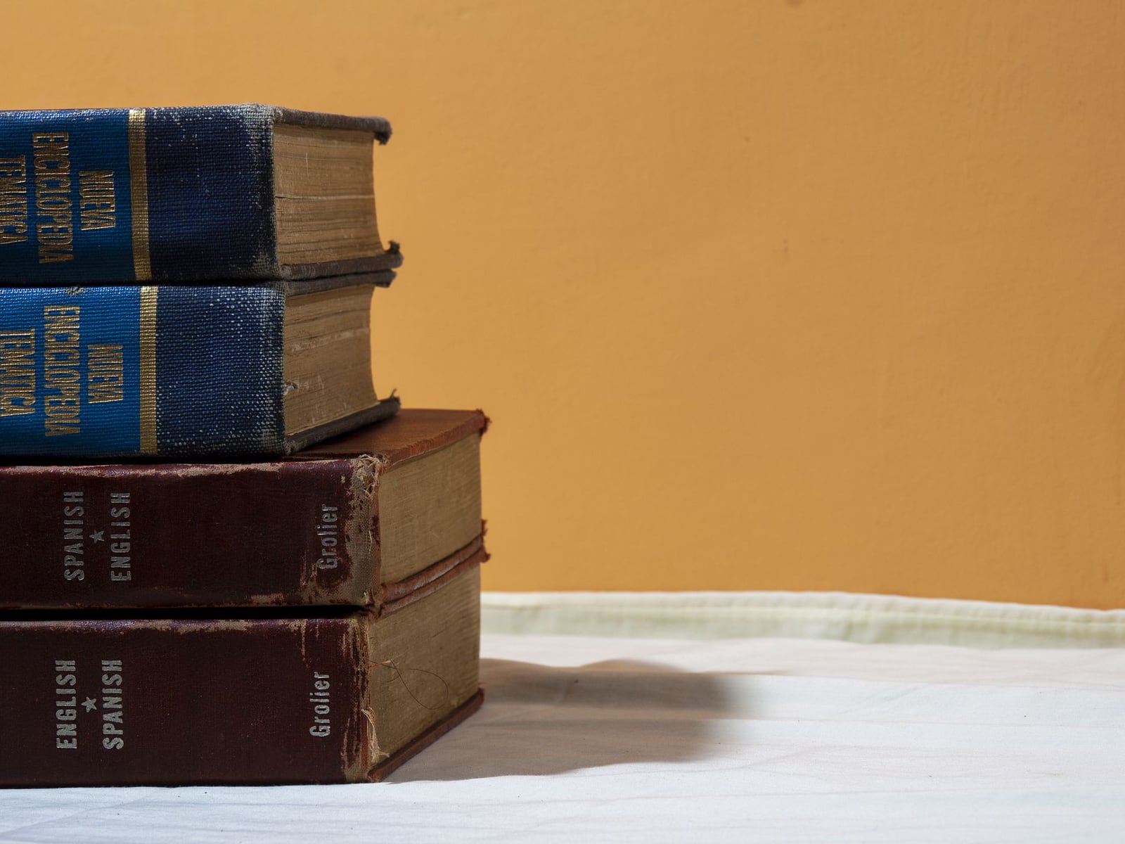 Dictionaries and a tablet as tools for professional localization.